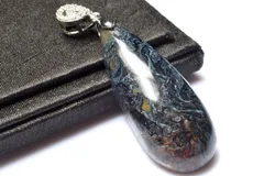 【１点物】美しいシャトヤンシー ピーターサイト　41x17mm　ドロップ ペンダントトップ パワーストーン 天然石 _PC9980