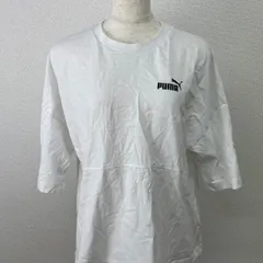 【PUMA】プーマ Tシャツ L ホワイト 半袖 ロゴ入り コットン カジュアル　20260212-0009