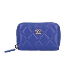 CHANEL コインケース マトラッセ キャビアスキン ブルー - メルカリ