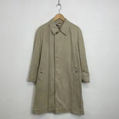 DAKS ダックス ステンカラー コート ロング コットン シンプル ライト アウター ベージュ系 B686