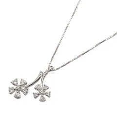 ジュエリー JEWELRY ネックレス ダイヤモンド ネックレス ﾀﾞｲﾔ 4.5g 首回り45.5cm K18WG（ホワイトゴールド） ダイヤモンド ネックレス レディース Used Aのサムネイル