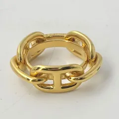 HERMES エルメス シェーヌダンクル スカーフリング GP ゴールド色　1731