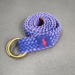 Ralph Lauren　編み込みベルト　ベルト　ラルフローレン　ダメージ加工