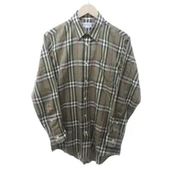 バーバリーズ Burberrys ヴィンテージ ノバチェック シャツ 長袖 ベージュ Mサイズ 0224 ☆AA★