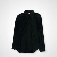 COMME des GARCONS SHIRT コムデギャルソン シャツ / デザインポインテッドカラーシャツ ブラック SIZE：S