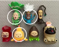 こびとづかん おすわりマスコット4  ヒヨッコマネッコ　マヨケシロバネ　ヨツバカンノン　モクモドキオオコビト　ルビーダイコウブツ　タケノコビト　こびとずかん　こびと図鑑　小人図鑑　マスコット　ガチャガチャ　ガチャ　ガシャポン　カプセルトイ　フィギュア