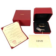 正規品 Cartier カルティエ ラブブレス 旧型 750YG 修理証明書有り 