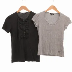 バーバリー ロンドン BURBERRY LONDON カットソー2点セット Tシャツ 半袖 1 2 ダークグレー ライトグレー /UO IBO61