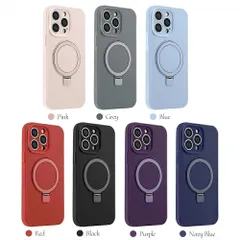 iPhone 15 Plusケース 【MagSafe対応スタンド】 隠し収納式 iPhone 15 Plus カバー 米 耐衝撃 ワイヤレス充電対応 縦横両対応 2023年新型 アイフォン 15 Plus用 ケース ピンク