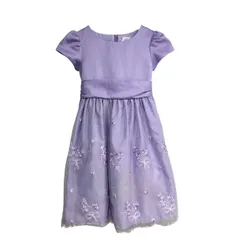 マザウェイズ motherways ドレス ワンピース ロング丈 フォーマル 女の子 130cm 紫 パープル 303-78026-T