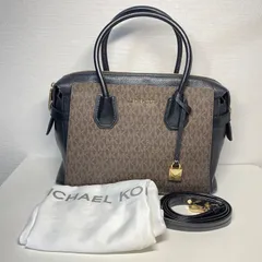 【保存袋有】MICHAEL KORS マイケルコース ハンドバッグ トートバッグ ショルダーバッグ ブラウン ゴールド レディーズバッグ 角スレ有 N01201 W