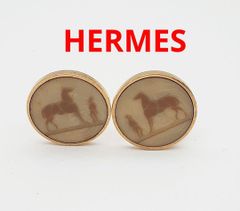 HERMES エルメス コロゾ ペンダントトップ チャーム ゴールド ネイビー
