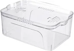 ideamall 蓋付き 水槽 金魚鉢 メダカ クリア お洒落 アクアリウム プラスチック製 (クリア,  25.5x18x11cm)のサムネイル
