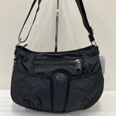 9801　KIPLING　キプリング　ショルダーバッグ　ブラック　黒　無地　レディース　シンプル　カジュアル　軽量　ポケット多数