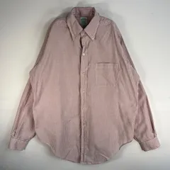 古着 70's/70年代 ヴィンテージ ブルックスブラザーズ Brooks Brothers 長袖シャツ 6ボタン BROOKS WEAVE ボタンダウン L  レッド系 ストライプ メンズ