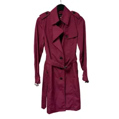  MICHEL KLEIN（ミッシェルクラン） トレンチコート スプリングコート ボルドー 38【C462】