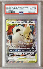 【PSA10】イーブイ＆カビゴンGX RR タッグボルト