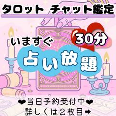 チャットで30分占い放題☆タロット占い/リーディング/鑑定