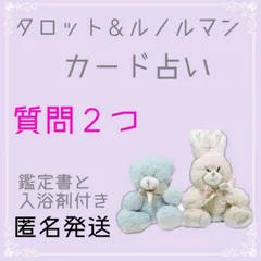 質問2つ☆タロット＆ルノルマンカード占い☆リーディング/鑑定