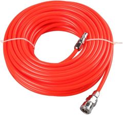 EINEY 互換品 エアーホース エアーコンプレッサー用 エアツール 圧縮ポンプ 空気圧 カプラー付き 内径5mm 外径8mm (オレンジ,  10m)