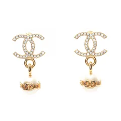シャネル CHANEL ピアス ココマーク GP（ゴールドメッキ） ピアス レディース Used A
