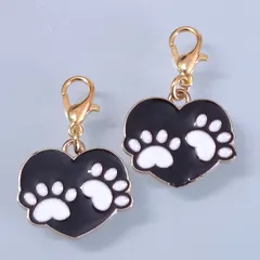 【311】ミニサイズ♡ファスナーチャーム♡2個セット♡肉球♡キーホルダーチャーム♡