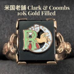 FIGMART シルバー925 リング メンズ オニキス クラック 印台 25号 