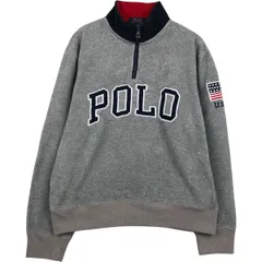 古着 ラルフローレン Ralph Lauren POLO RALPH LAUREN 星条旗柄 ハーフジップ フリースプルオーバー メンズM相当/eaa617932
