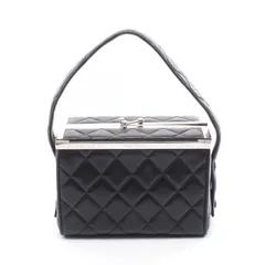 シャネル CHANEL ハンドバッグ マトラッセ ブラック ラムスキン（羊革） マトラッセ ハンドバッグ レディース Used B