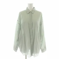 アーバンリサーチ ドアーズ URBAN RESEARCH DOORS 21SS コットンローンシャツ ブラウス シアー オーバーサイズ 長袖 F 緑 グリーン DR15-23U508 /XK