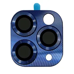 カメラ保護カバー・Apple iPhone13 Pro用 カメラレンズ 保護 メタルカバー 金属製レンズカバー レンズ プロテクター ベゼル アイフォン13プロ[iPhone 13 Pro(ダークブルー)]