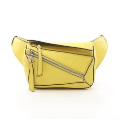 ロエベ LOEWE ウエストバッグ ボディバッグ パズル バムバッグ ミニ B510U89X02 イエロー レザー パズル バムバッグ ミニ レディース Used B
