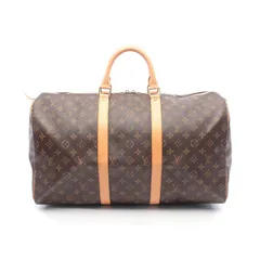 ルイ・ヴィトン LOUIS VUITTON ボストンバッグ キーポル50 M41426 PVCコーティングキャンバス レザー キーポル50 ユニセックス Used A