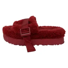 UGG(アグ) サンダル 23 レディース フラッフィータ 1113475 レッド オープントゥ