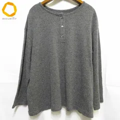 #wnc ネストローブ nest Robe セーター ニット グレー カシミヤ混 ヘンリーネック レディース [994582]