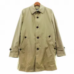 メンズメルローズ MEN'S MELROSE ステンカラーコート ジャケット 長袖 ライナー付き ミドル丈 無地 4 ベージュ アウターのサムネイル