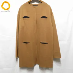 #anc ランバン LANVIN コート 40 茶 黒 薄手 ノーカラー レディース [989291]のサムネイル