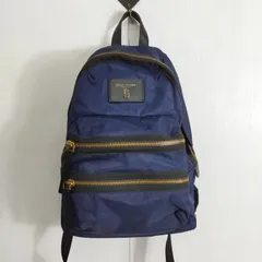 MARC JACOBS NEW YORK マーク ジェイコブス リュックサック ナイロン デイパック バックパック お出かけ 鞄 レディース ネイビー系 B755