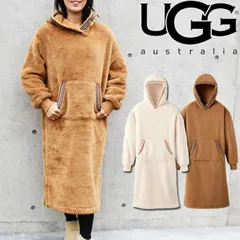 【UGG 2025AW 秋冬最新作】 アグ オーバーサイズフーディー （カラー / CREAMのみ） UGG FLUFF OVERSIZED HOODIE 1158532 ユニセックス フード付き プルオーバー ロング丈 ワンピース 厚手 丈長めのサムネイル