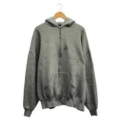 【中古】90s Russel Athletic ジップアップパーカー サイズXXL グレー メキシコ製[19]