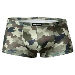 ボクサーパンツ メンズ 迷彩柄 ミリタリー カモフラ ローライズ 前とじ おしゃれ かっこいい 薄手 さらさら ストレッチ 大きいサイズ 軍隊 アーミー 男性 a303