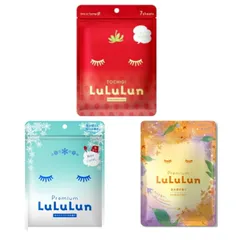 アソート3種セット　ルルルン　フェイスパック　各種7枚入り（ホワイトパニラ・金木犀・とちおとめ）栃木倉庫