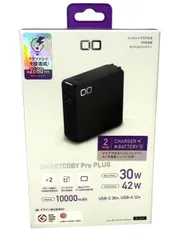 未開封 ACプラグ付き モバイルバッテリー 10000mAh SMARTCOBY Pro PLUG ブラック SMARTCOBYPRO-30W-PLUG-BK 「USB Power Delivery ・Quick Charge対応／2ポート　H8-2-143のサムネイル
