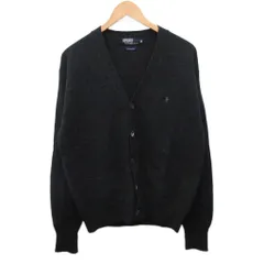 ポロ バイ ラルフローレン Polo by Ralph Lauren カーディガン ニット ポニー刺繡 ウール グレー M ■IBO90