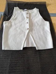 【ZARA】プレーンニットグロップドトップス