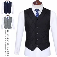 インナーベスト メンズ ダウン ジレ ライト 軽量 防寒 アウター ゴルフ ビジネス M0226-X47X-1