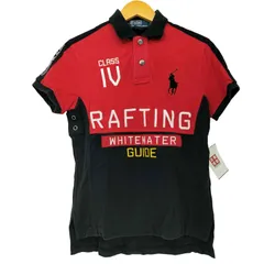 ポロバイラルフローレン Polo by RALPH LAUREN RAFTING GUIDE ラフティング ガイド ミドルポニー 刺繍 ポロシャツ メンズ import：XS 