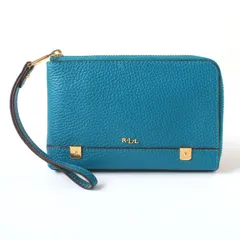 MWA26427 LAUREN RALPH LAUREN ローレンラルフローレン L字 ポーチ ストラップ付き ターコイズブルーのサムネイル