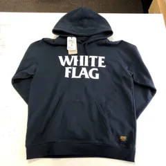 [新品/タグ付き] カーハート パーカー CARHARTT HOODED WHITE FLAG SWEAT Mサイズ スウェット NAVY ネイビー WHITE ホワイト 裏起毛 スウェットシャツ カジュアル