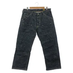 【中古】Trophy Clothing × Mr.Oldman ブラッキーダブルニーデニムパンツ 36 インディゴ トロフィークロージング ミスターオールドマン[10]のサムネイル